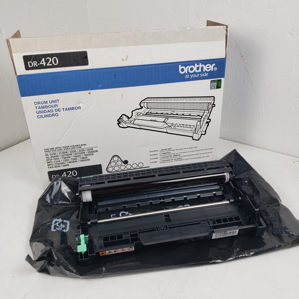 Brother DR-420 Drum Unit Black for HL-2270DW MFC-7360N Genuine OEM